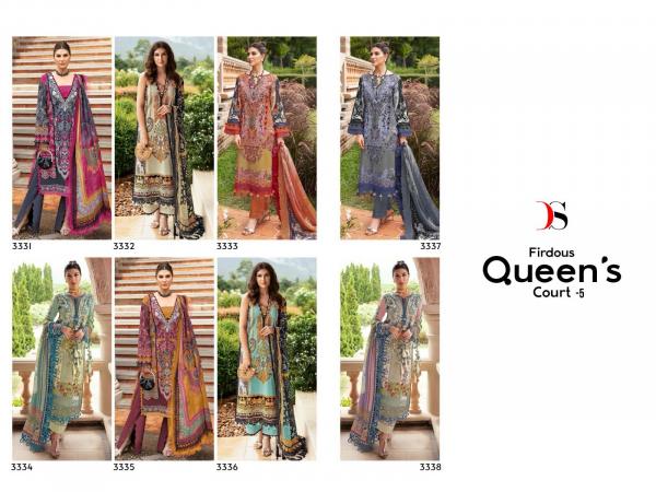 Deepsy Firdous Queens Court 5 Cotton Dupatta Pakistani Suits